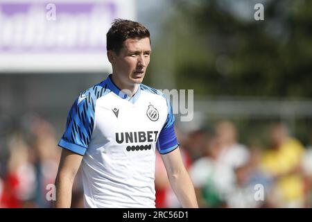 BARENDRECHT - Hans Vanaken del Club Brugge. Durante l'amichevole tra Feyenoord e Club Brugge allo Sportpark Smitshoek il 12 luglio 2023 a Barendrecht, Paesi Bassi. ANP BART STOUTJESDYK Foto Stock