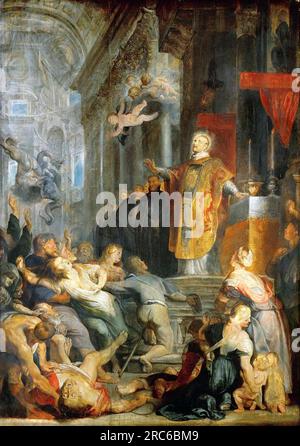 I miracoli di Sant'Ignazio di Loyola di Peter Paul Rubens Foto Stock