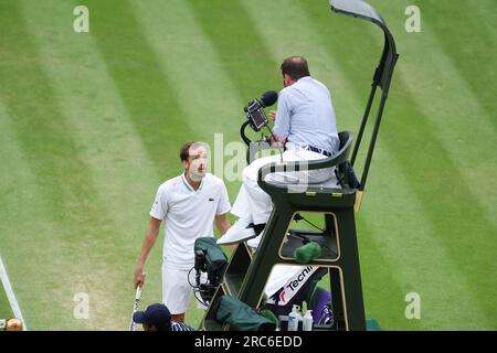 Wimbledon, Royaume University. 12 luglio 2023. Durante i campionati di Wimbledon del 2023 il 12 luglio 2023 all'All England Lawn Tennis & Croquet Club di Wimbledon, Inghilterra - foto Antoine Couvercelle/DPPI Credit: DPPI Media/Alamy Live News Foto Stock