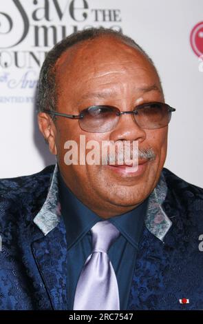 Quincy Jones partecipa al VH1 Save the Music Foundation 10th Anniversary Gala al Damrosch Park del Lincoln Center a New York il 20 settembre 2007. Crediti fotografici: Henry McGee/MediaPunch Foto Stock