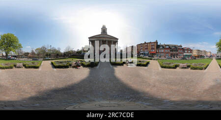 Visualizzazione panoramica a 360 gradi di Prima guerra mondiale - monumento a Lambeth Londra vicino alla chiesa di San Matteo