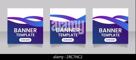 Modello di progettazione banner Web per servizi di organizzazione conferenze Illustrazione Vettoriale