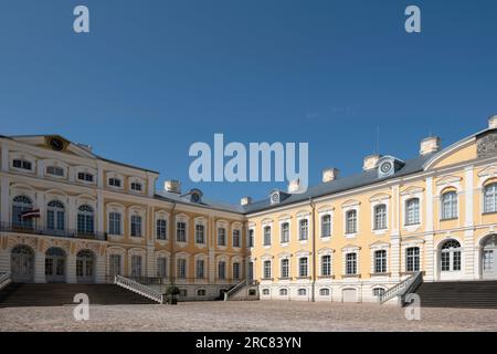 Palazzo Rundāle vicino alla città di Bauska in Lettonia Foto Stock