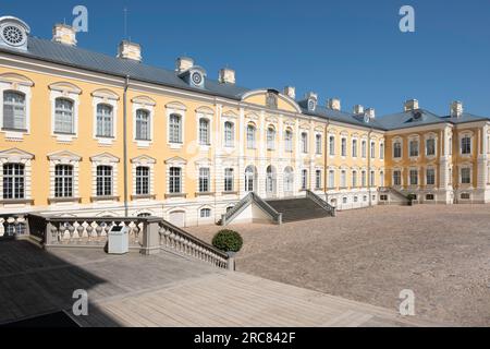 Palazzo Rundāle vicino alla città di Bauska in Lettonia Foto Stock