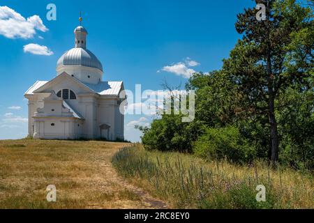 Cappella di San Sebastian a Mikulov, Moravia meridionale, Repubblica Ceca Foto Stock