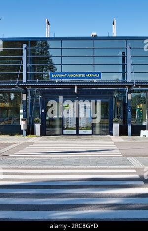 Aeroporto di Oulunsalo a Oulu in Finlandia Foto Stock