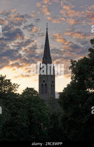 Sgombro: Cielo al tramonto su Bath Foto Stock