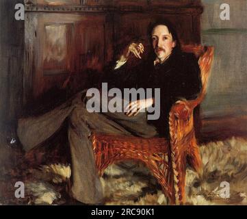 Robert Louis Stevenson 1887 di John Singer Sargent Foto Stock