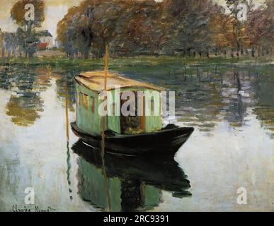 Claude Oscar Monet – The Studio Boat 1874 Foto Stock