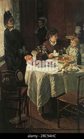 Claude Oscar Monet – il pranzo 1868 Foto Stock