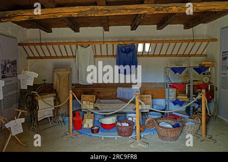 Freilichtmuseum, Skanzen, Szentendrei Szabadtéri Néprajzi Múzeum, , Große ungarische Tiefebene, Wohnhaus, Sükösd Foto Stock