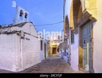 Patmos, Isole del Dodecaneso, Isole del Mar Egeo, Grecia Foto Stock