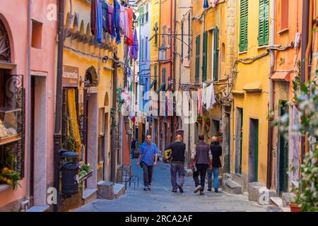 Carrugio, Portovenere, Liguria, Italia Foto Stock