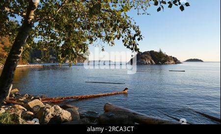 Stagione autunnale al Whytecliff Park, West Vancouver, British Columbia, Canada Foto Stock