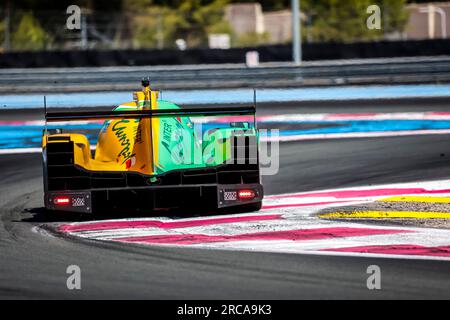 Le Castellet, Francia. 13 luglio 2023. 13 CRISTOVAO Miguel (prt), ASKEY Kai (gbr), BRICHACEK Wyatt (usa), Inter Europol Competition, Ligier JS P320 - Nissan, azione durante il secondo round della Michelin le Mans Cup 2023 sul circuito Paul Ricard dal 14 al 16 luglio 2023 a le Castellet, Francia - foto Paulo Maria/DPPI credito: DPPI Media/Alamy Live News Foto Stock