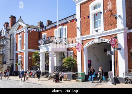 Uttoxeter Town Hall Uttoxeter Town council Building Uttoxeter High Street Uttoxeter Town center East Staffordshire West Midlands Inghilterra UK GB Europa Foto Stock