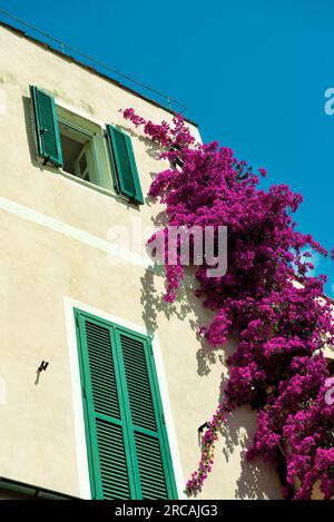 il centro storico di borgio verezzi savona Foto Stock