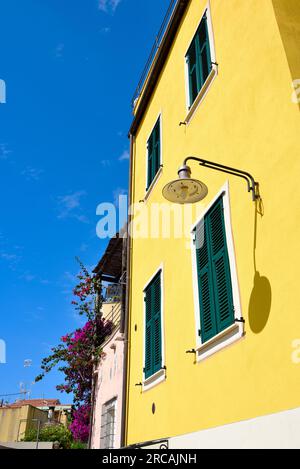 il centro storico di borgio verezzi savona Foto Stock