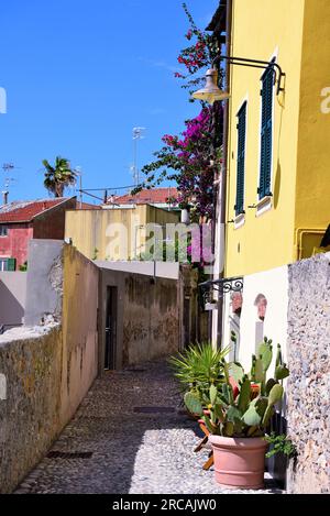il centro storico di borgio verezzi savona Foto Stock