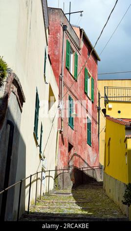 il centro storico di borgio verezzi savona Foto Stock