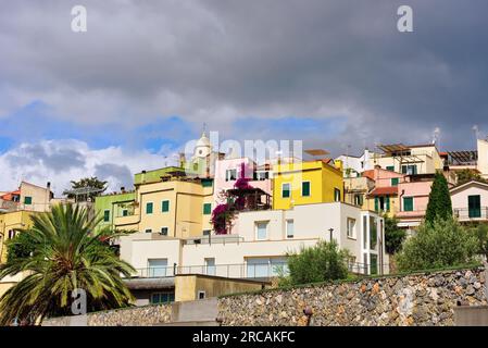 il centro storico di borgio verezzi savona Foto Stock