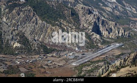 Aeroporto di Hongde, Nepal Foto Stock