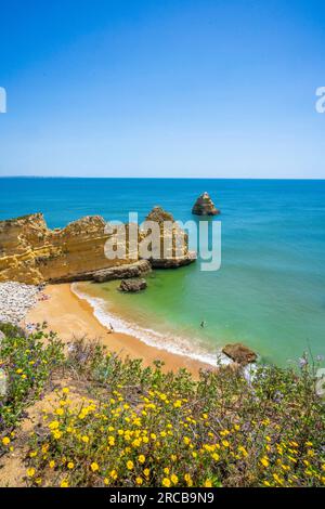 Praia de Dona Ana, Lagos. Algarve, Portogallo Foto Stock