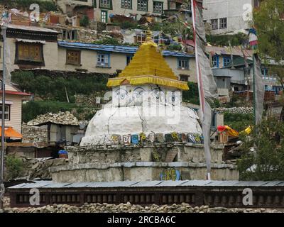 Stupa in Namche Bazaar, Everest Regione Foto Stock