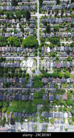Quartiere urbano di UBC dall'alto Foto Stock