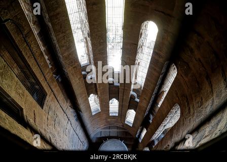 Barcellona, Spagna, giugno 2023, dettaglio interno della torre stellare della Sagrada Familia (famiglia sacra), luogo turistico Foto Stock