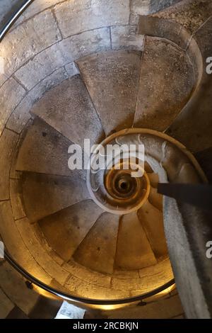 Barcellona, Spagna, giugno 2023, dettaglio interno della torre stellare della Sagrada Familia (famiglia sacra), luogo turistico Foto Stock