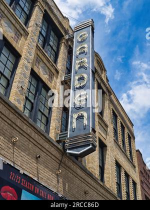 Originariamente un vaudeville e un emporio cinematografico, il Garden Theatre a Short North vicino al centro di Columbus Ohio. Foto Stock