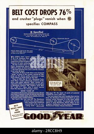 Vintage Time Magazine 24 agosto 1936 Issue Advert, USA Foto Stock