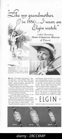 Vintage Time Magazine 24 agosto 1936 Issue Advert, USA Foto Stock