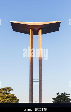 Monumenti a Pracinhas a Rio de Janeiro, Brasile - 3 giugno 2023: Monumento in onore dei soldati uccisi nella seconda guerra mondiale a Rio de Janeiro. Foto Stock