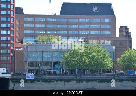 Londra, Regno Unito. La sede dell'Organizzazione marittima internazionale (IMO) delle Nazioni Unite a Vauxhall. Foto Stock