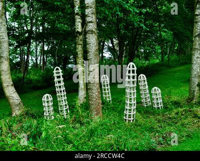 Alice Freeman - Corral - Jesmonite e benda in fibra di vetro atossica Foto Stock