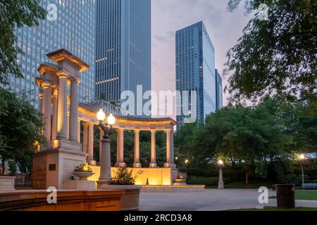 Millennium Park, Chicago, Illinois a Dawn Foto Stock