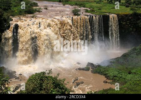 Le cascate del Nilo Azzurro, Etiopia Foto Stock