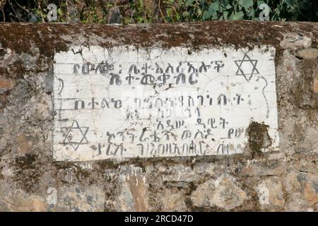 Africa, Etiopia, Gondar, Wolleka village, la versione Beta di Israele (la comunità ebraica) cimitero Foto Stock