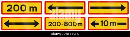 200 metri più avanti in Islanda. Foto Stock