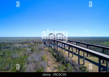 Vista aerea dell'Interstate 65 Dolly Parton Bridge Foto Stock