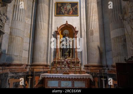 Cappella di San Giovanni Battista de la Salle (San Juan Batista de la Salle) nella Cattedrale di Cadice - Cadice, Andalusia, Spagna Foto Stock