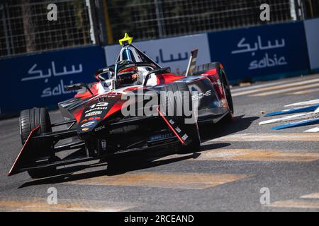 13 YE Yifei (chn), TAG HAUER Porsche Formula e Team, Porsche 99X Electric, azione durante l'ePrix di Roma Hankook 2023, 10° incontro del Campionato Mondiale ABB FIA di Formula e 2022-23, sul circuito cittadino dell'EUR dal 14 al 16 luglio 2023 a Roma, Italia - foto Germain Hazard/DPPI Credit: DPPI Media/Alamy Live News Foto Stock