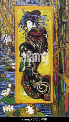 Japonaiserie Oiran (dopo Kesai Eisen) 1887; Parigi, Francia di Vincent van Gogh Foto Stock