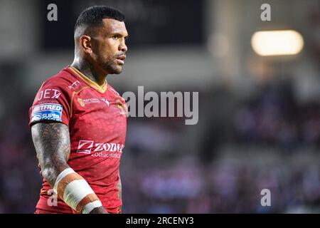 St Helens, Inghilterra - 13 luglio 2023 - Manu Ma'u dei draghi catalani. Betfred Super League, St. Helens vs Catalan Dragons al Totally Wicked Stadium, St. Helens, Regno Unito Foto Stock