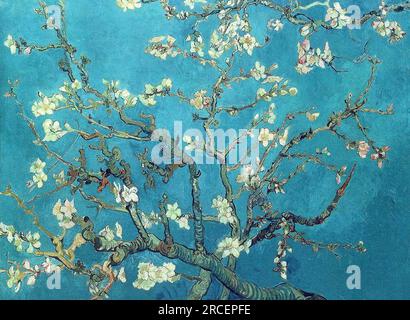 Filiali con Almond Blossom 1890; Auvers-sur-oise, Francia di Vincent van Gogh Foto Stock