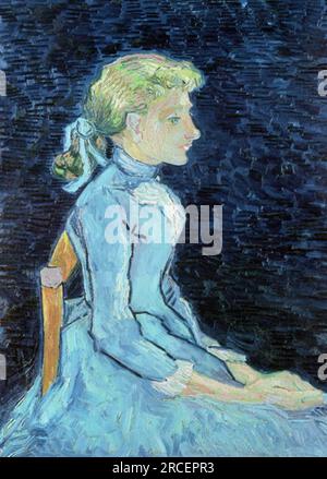 Ritratto di Adeline Ravoux 1890; Auvers-sur-oise, Francia di Vincent van Gogh Foto Stock