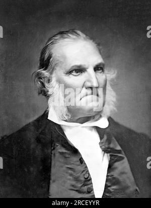 Ritratto del naturalista americano, John James Audubon (Jean-Jacques Rabin; 1785-1851), daguerrotipo di Mathew Brady, c. 1848 Foto Stock