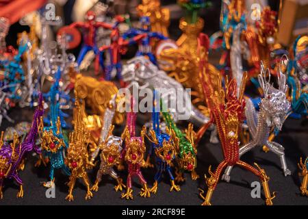 Immagini incredibili delle luci di Natale scattate durante il mio viaggio Foto Stock